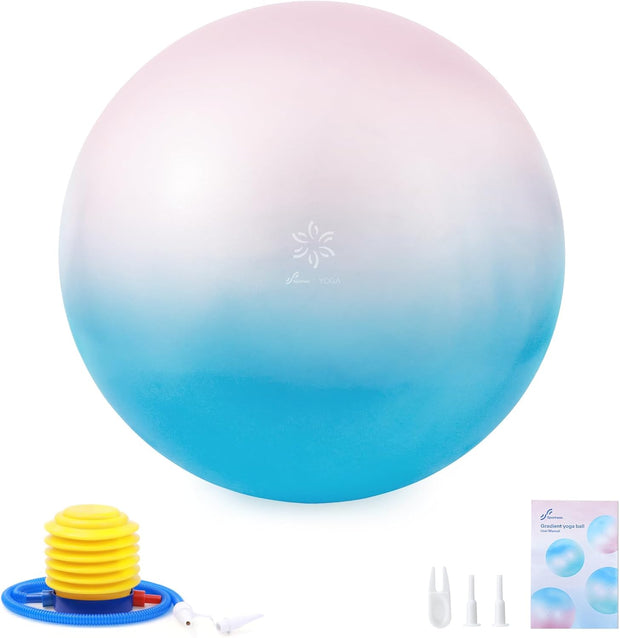 Sportneer Extra Thick Exercise Ball - 25.6''Yoga Ball with Quick Pump - Anti-Burst and Slip Resistant Fitness Ball Chair for Pregnancy and Physical Therapy