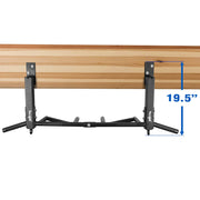 Yes4All Multi-Grip Wall Mount Pull-Up Bar, 16 Inches & 24 Inches Reversible Stud and Wall Compatibility Mounted Pull Up Bar Design, Solid Construction Strength Training