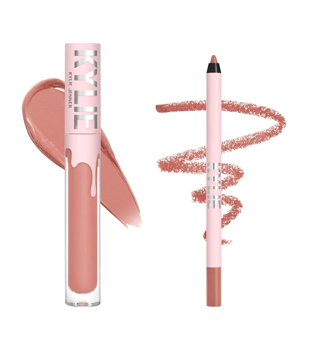Kylie Jenner Cosmetics Lip Kit -(Bare) Liquid Lipstick And Lip Liner Matte