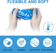 Soft Ice Packs Reusable Gel Pack 2, Hot and Cold Gel Ice Packs for Injuries, Headaches, Joint Pain Relief, Comfort Ice Pack Flexible Therapy on Neck, Ankle, Knee, Leg, Shoulder, Elbow, Wrist, Feet