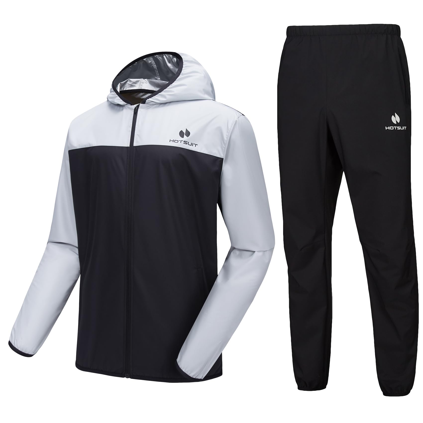 HOTSUIT Sauna Suit for Men Sweat Suits Gym Workout Exercise Sauna Jacket Pant Full Body