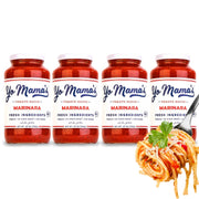 Yo Mama's Foods Keto Marinara Pasta Sauce - (3) 12.5 Ounce Jars - No Sugar Added, Low Carb, Low Sodium, Gluten Free, Paleo Friendly, and Made with Fresh, Non-GMO Tomatoes