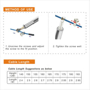 Speed Jump Rope - 360° Swivel Ball Bearing - Adjustable steel coated rope-Aluminum Anti Skipping Handle -Fitness Training Boxing Sports Exercises -Suitable for Kids and Adults