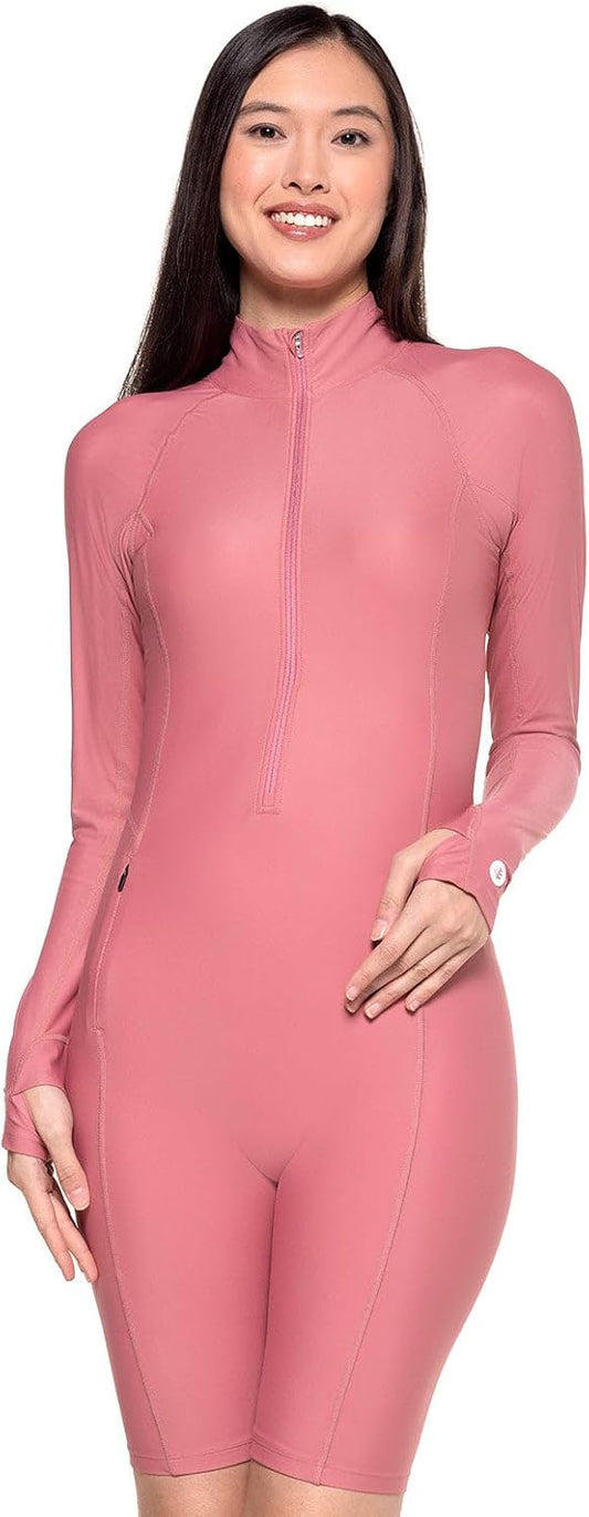 Coolibar UPF 50+ Women's Alana Knee Length Swimsuit - Sun Protective