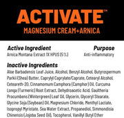 KT Health, Magnesium Cream, Activate - Warms & Loosens Tight Muscles - Use Pre-Workout to Reduce Stiffness