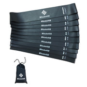 Resistance Loop Exercise Bands-5/10 Pack-10/12 Inch Stretch Bands for Working Out with Carry Bag-Elastic Bands for Physical Therapy, Rehab, Yoga, Pilates and Strength Training at Home or Gym