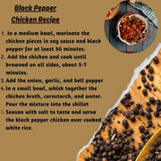 Tropical Goodness Organic Black Peppercorns Whole 16 oz/1lb, For grinder refill, Authentic Tropical Flavour, USDA & Kosher Certified, Non-GMO, Gluten-Free