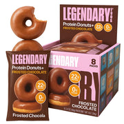 Legendary Foods 22gr Protein Donuts - Glazed Vanilla 8x (2 Donuts per Pack), High Protein, Zero Sugar, Gluten Free and Low Carb, Keto Friendly Snack, Healthy Donut for GLP-1, Diabetic, Bariatric Diets