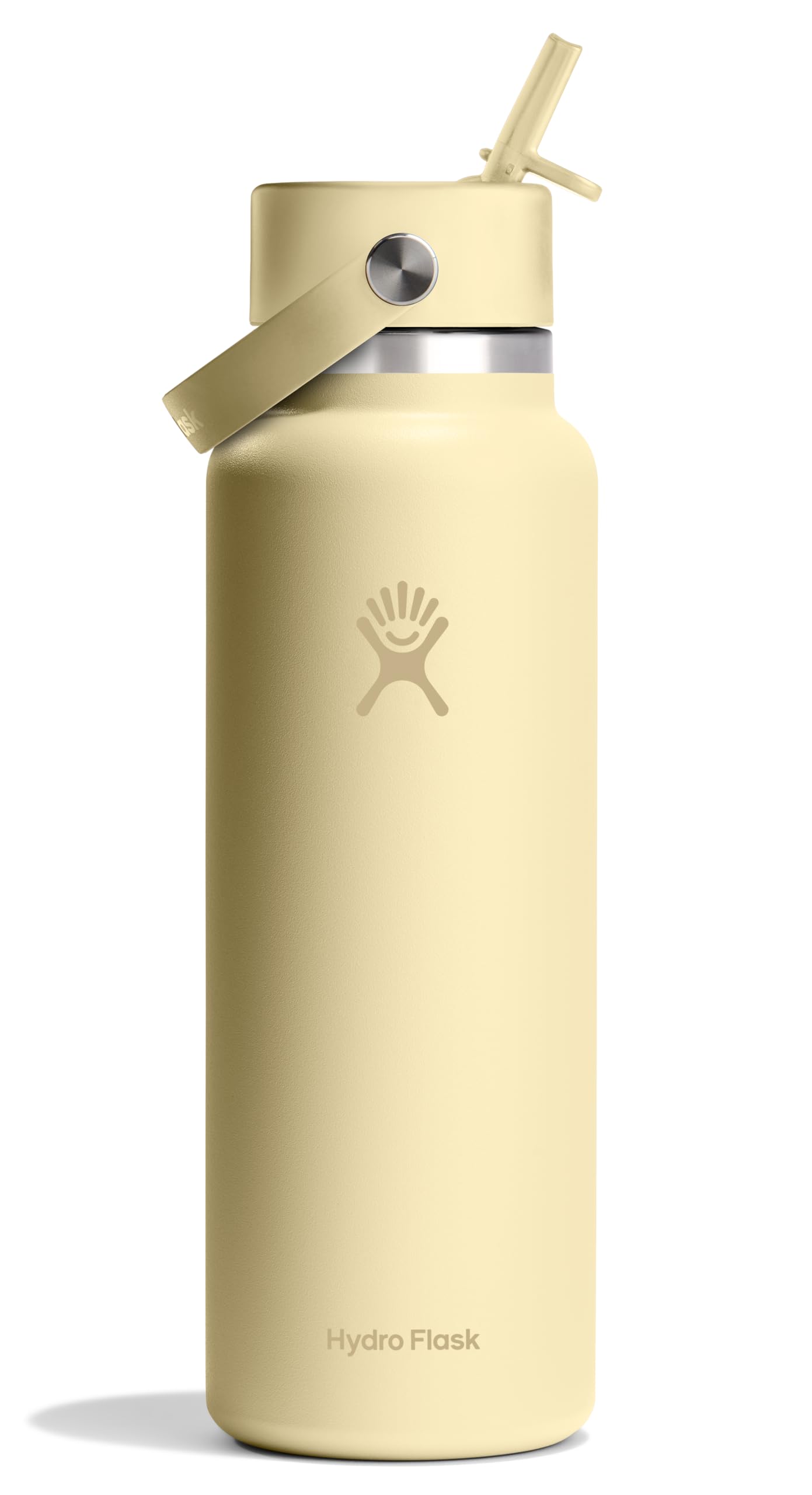 Hydro Flask 32 Oz Wide Flex Straw Cap Bottle - Insulated Stainless Steel - Wide Straw Lid, Non Spill, Leakproof in Jelly Pink
