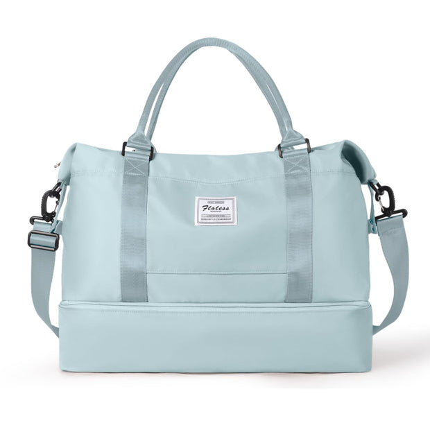 Travel Duffel Bag,Sports Tote Gym Bag,Shoulder Weekender Overnight Bag for Women