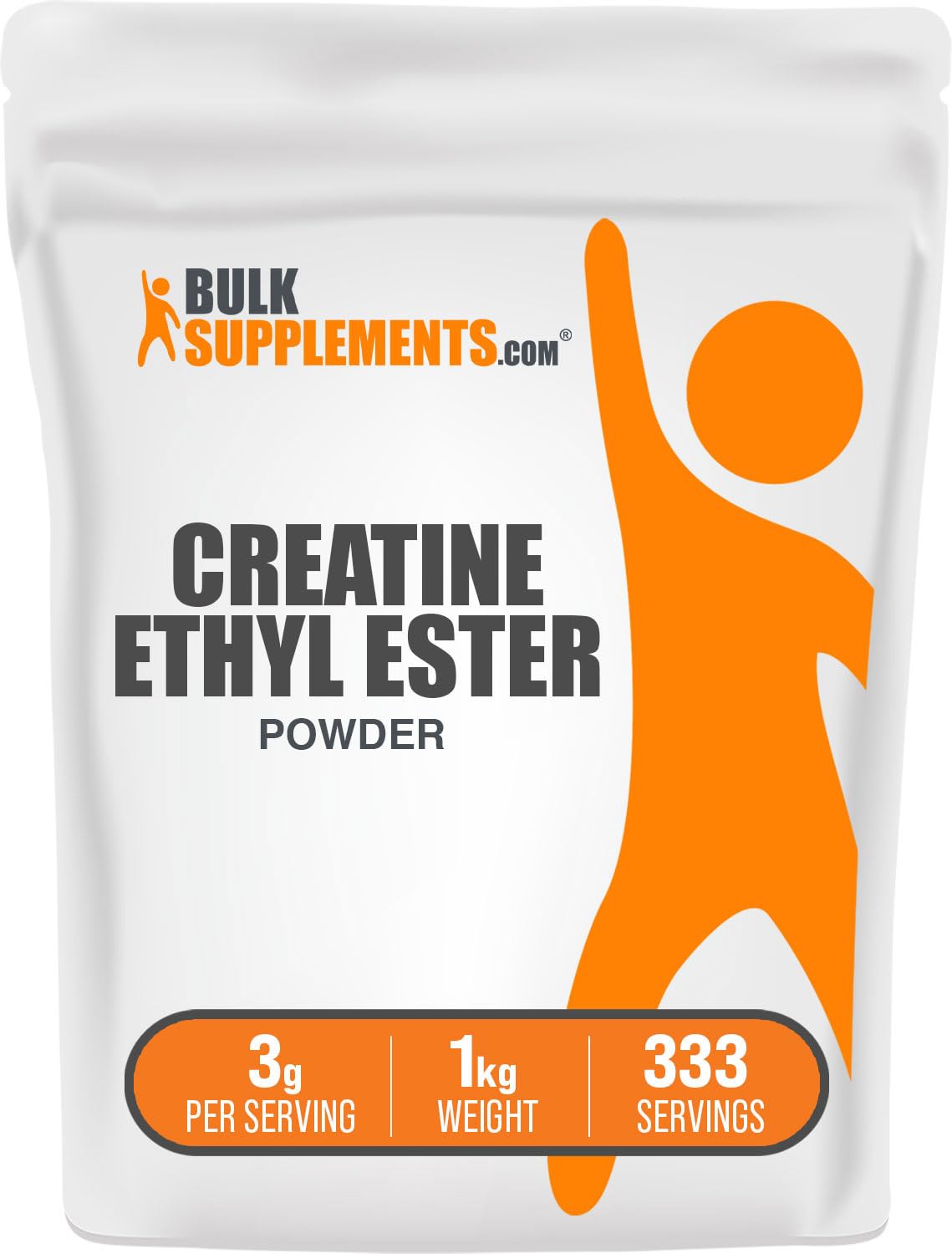 BulkSupplements.com Creatine Ethyl Ester HCl Powder - Creatine Supplement, Creatine Ethyl Ester Powder - Unflavored & Gluten Free, 3g per Serving, 500g (1.1 lbs) (Pack of 1)