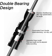 Jump Rope, Training Ropeless Skipping Rope for Fitness, Adjustable Weighted Cordless Jump Rope for Men Women Kids