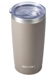 SUNWILL Travel Coffee Tumbler 20 oz, Insulated Mug with Lid, Stainless Steel Cup for Outdoor, Powder Coated Navy