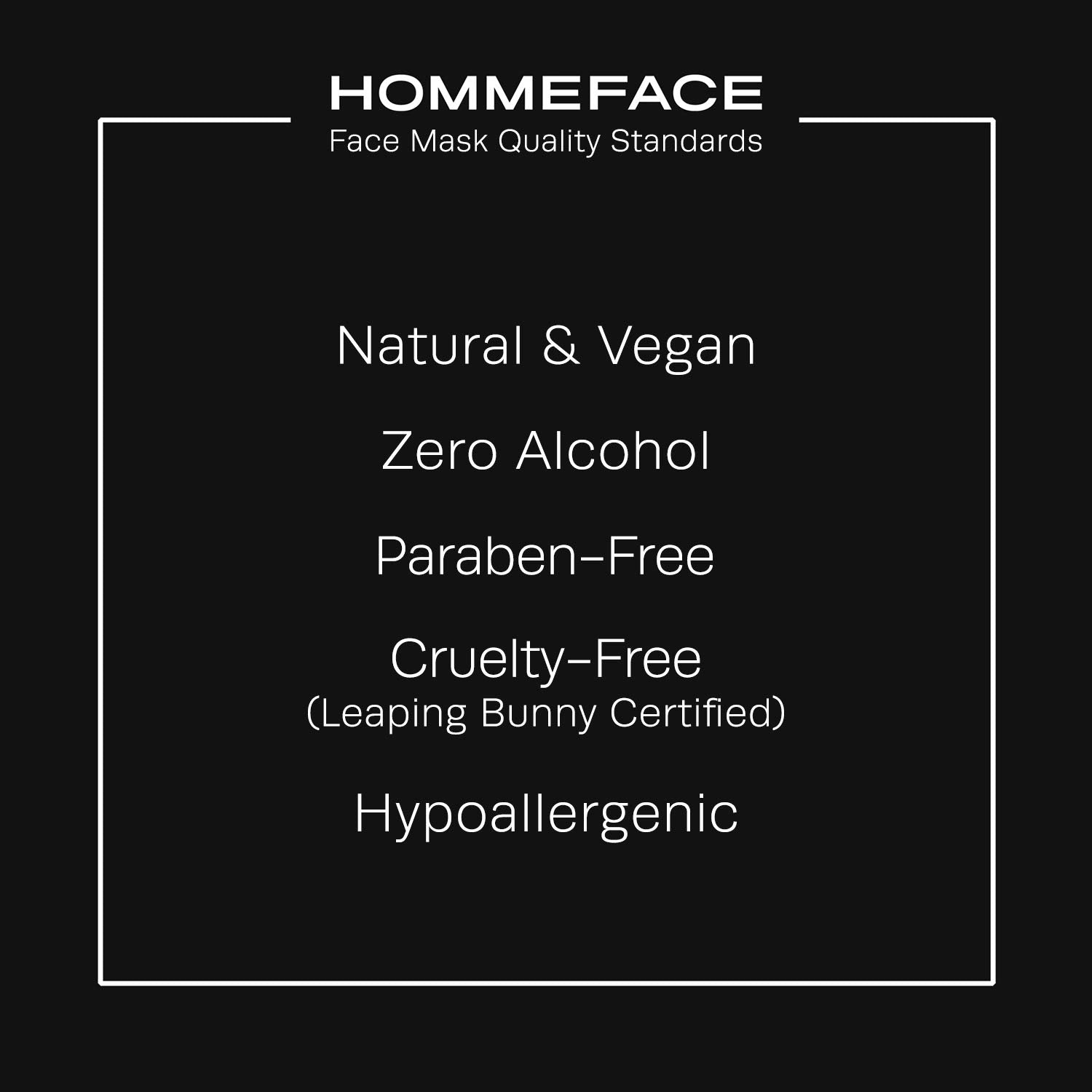 HommeFace Revitalizing Hydrogel Facial Mask Set for Men (5ct) - Hydrating, Anti-aging & Soothing Face Sheet Mask with Hyaluronic Acid, Vitamin B, C, E & Peptides, Beard-Friendly