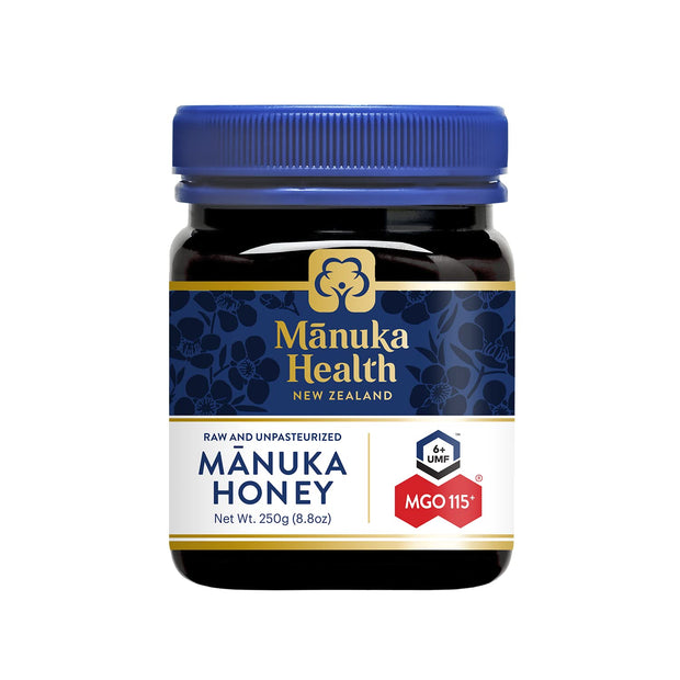 Manuka Health UMF 6+/MGO 115+ Manuka Honey (250g/8.8oz), Superfood, Authentic Raw Honey from New Zealand