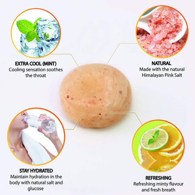 Salt And Lemon Candy - Made from Natural Himalaya Salt - Halal Candy Lemon (Pack of 24)