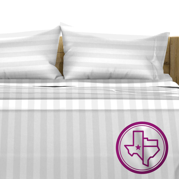 TEXAS LINEN CO. 100% Egyptian Cotton Sheets King Size Set - 1200 Thread Count Egyptian Cotton Luxury Sheets King Size, 17" Deep Pocket, Soft, Cooling Sateen Weave Hotel Quality Bedding Set - White