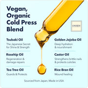 Onsen Secret Nail & Cuticle Repair Oil (10ml) - Dry Oil Formula - Japanese Tsubaki, Tea Tree & Jojoba - Strengthens Nails, Repairs Cuticles, Hydrates Skin & Hair - Natural & Vegan