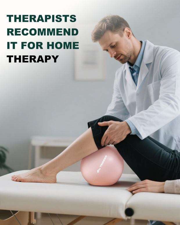 Trideer Pilates Ball 9 Inch, Small Exercise Ball with Exercise Guide for Yoga, Core Training, Physical Therapy, Balance, Stability, Stretching