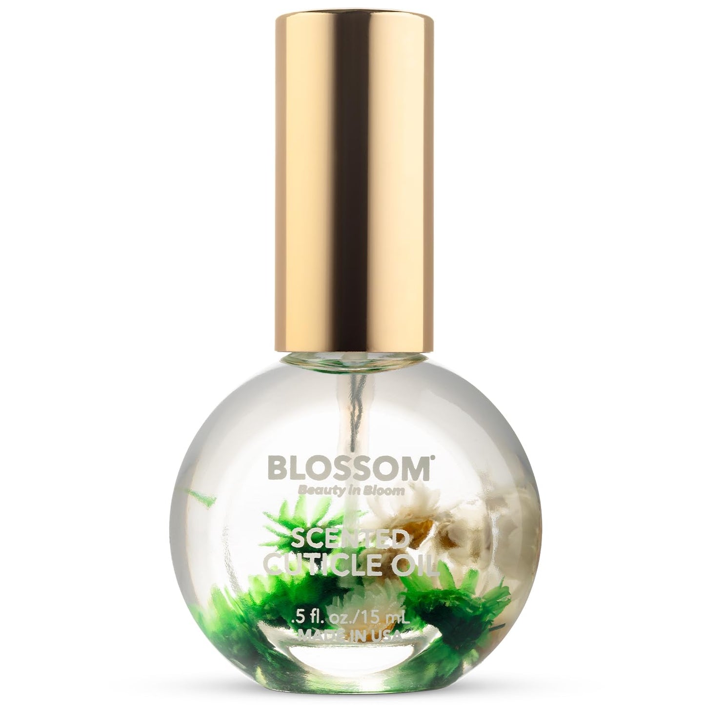 Blossom Cuticle Oil for Nails, Hydrating, Moisturizing, Scented Nail Oil Cuticle Care, Infused with Real Flowers, Made in USA, 0.5 fl. oz, Rose