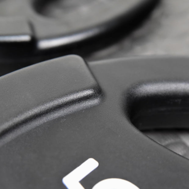 NEXO Commercial Urethane Grip 175lb Plate Set - Includes 2x 45's, 25's, 10's, 5's, and 2.5's - Olympic Standard 2 Inch, Premium Finish for Weight Training Home Gym or Commercial