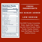 Yo Mama's Foods Keto Classic Ketchup – Pack of (2) - Zero Calorie, No Sugar Added, Low Carb, Vegan, Gluten Free, Paleo Friendly, and Made with Whole Non-GMO Tomatoes!