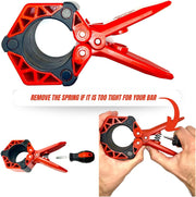 Next Gen Barbell Clips for crossfitters, Max Weight Capacity, Optimized Bar Locks for Olympic & Power Lifting (Red, Set of 2 Clamps)