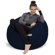 Sofa Sack Bean Bag Chair - Plush, Ultra Soft - Memory Foam Bean Bag Chair with Microsuede Cover - Stuffed Foam Filled Furniture and Accessories for Dorm Room 3 Feet - Charcoal
