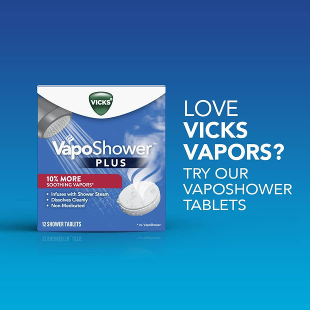 Vicks VapoBath, Bath Salts, Bath Bomb, Non-Medicated Bath Crystals, Comforting Vicks Vapors, Vapor Bath, Aromatherapy with Eucalyptus and Menthol Scent, Contains Essential Oils, 36 OZ