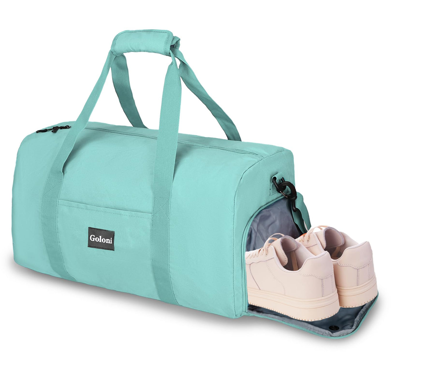 Goloni Cute Duffle Bag for Women, Gym Bag with Shoe Compartment, Lightweight Weekend Travel Duffel Bag,Overnight Bag with Wet Pocket