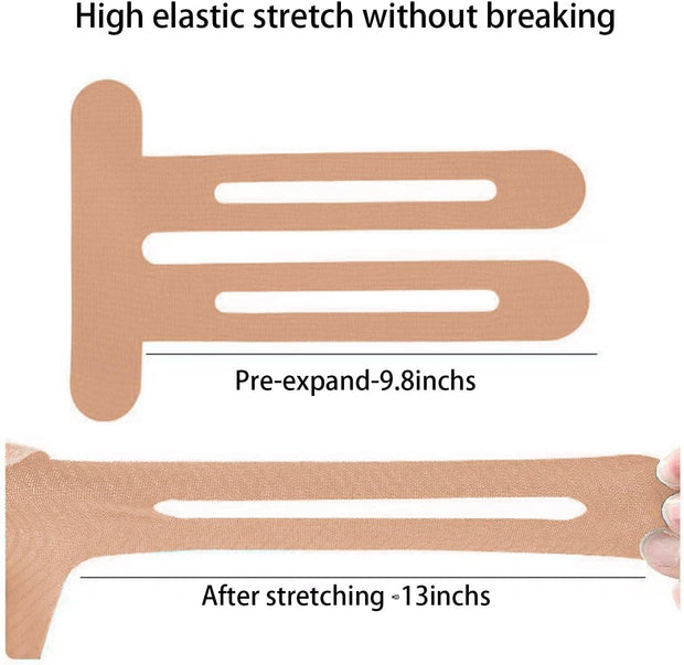 Precut Kinesiology Knee Tape Hypoallergenic Athletic for Knee Pain Knee Tape for Knee Pain Relief Pre Cut Knee Support & Stability, Pain Relief – Breathable