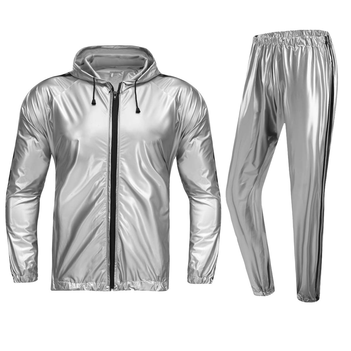Anti-Rip Sauna Suit Weight Loss Sweat Suit MMA Training Gym Jacket Pants Workout Suits for Men and Women
