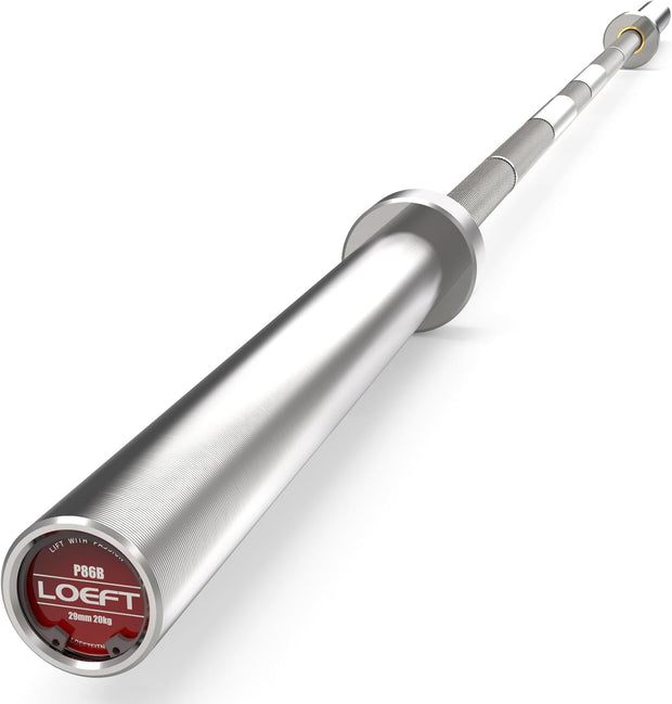 Professional Powerlifting Barbell, 7ft 20KG 29MM Olympic Powerlifting Barbell with Aggressive Knurling, 2000 lbs Capacity 205K PSI Weight Bar Fit 2" Plates for Bench, Squat, and Deadlift