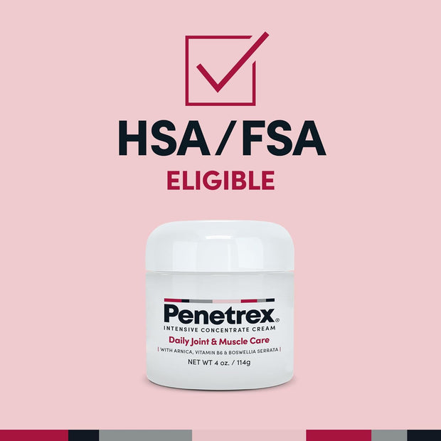 Penetrex Joint & Muscle Therapy - Soothing Muscle Rub for Back, Neck, Hands, Feet - Premium Whole Body Rub with Arnica, Vitamin B6 MSM & Boswellia - Non-Greasy 2oz Cream