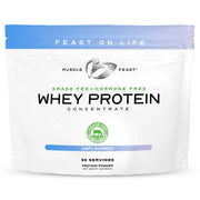Muscle Feast Grass-Fed Whey Protein Concentrate Powder, All Natural, Hormone Free Pasture Raised Whey Protein Powder for Women & Men, Clean, Non-GMO & Gluten Free Whey Concentrate - Chocolate, 5lb