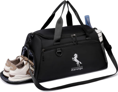 Marengo Gym Bag for Men & Women with Shoe & Wet Compartment - Duffle Bag for Travel, Sports, Fitness & Workout, gifts for men&women