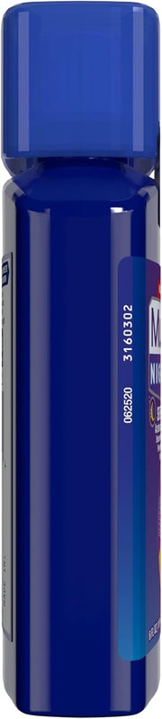 Mucinex Maximum Strength Fast-Max Cold & Flu and Nightshift, All-in-One Multi Symptom Relief Liquid, 6 Fl Oz - 2 Count (Pack of 1)