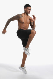 Sauna Shorts for Men 2 in 1 Sweat Shorts Men Sauna Suit Compression Liner Athletic Workout Pants with Pockets