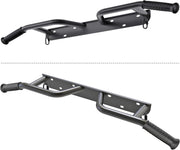 SELEWARE Heavy Duty Wall Mounted Doorway Pull Up Bar Fully Welded Multifunctional Chin Up Bar with Resistance Band Hooks & Ball Finger Training, 500LB Capacity Support Beam or Joist Mount