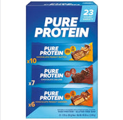 Pure Protein Bars, Nutrient Rich Snacks with High Protein for Energy Support, Minimal Sugar, Gluten-Free, Variety Pack (In NEYUM Packaging) (23 Pack)