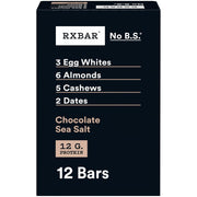 RXBAR Protein Bars, Protein Snack, Snack Bars, Chocolate Sea Salt, 22oz Box (12 Count)