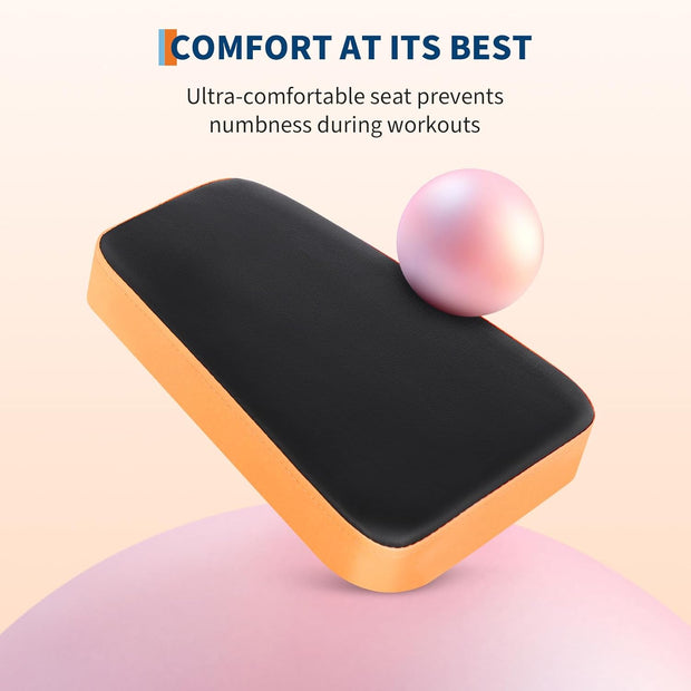 Squat Machine, Squat Assist Trainer with Adjustable12 Level Resistance, Foldable Squat Ride Rowing Machine for Home, Full Body Workout Gym for Glutes Legs Workout, 350 LBS Capacity