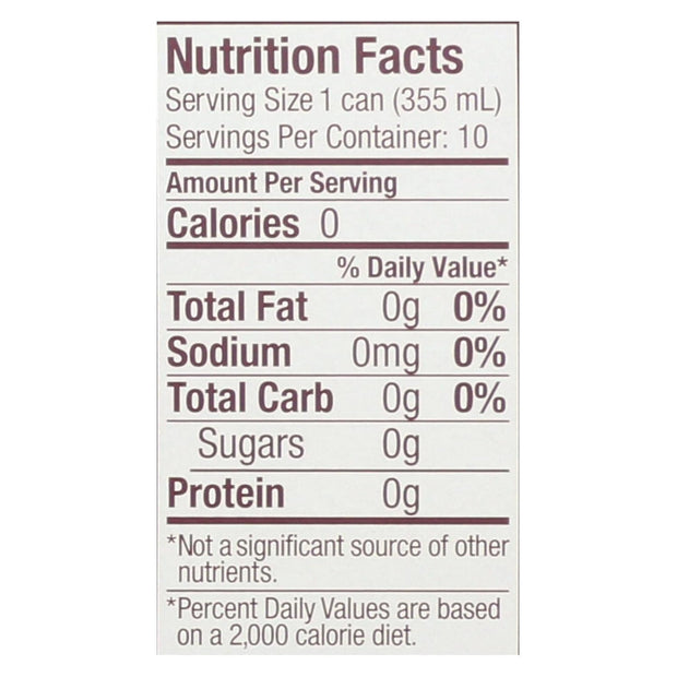 ZEVIA Black Cherry Soda 10 Pack, 12 FZ