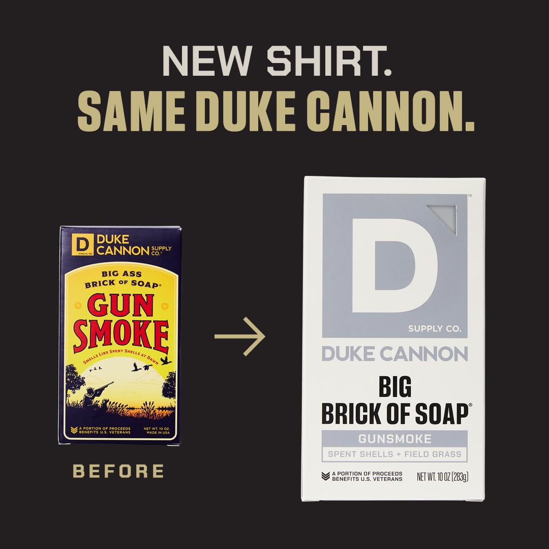 Duke Cannon Supply Co. Big Brick of Soap Bar for Men, Variety Pack (Bourbon, Sawtooth, Midnight Swim, Naval Diplomacy, High Country & Gun Smoke) - All Skin Types, 10 oz. (6 Pack)