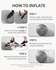 Trideer Yoga Ball – Anti-Burst Exercise Ball for Pregnancy, Office, Birthing, Stretching & Core Workout – Home Gym & Therapy