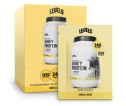 Levels Grass Fed Whey Protein Powder, No Artificials, 24G of Protein, Vanilla Bean, 2LB