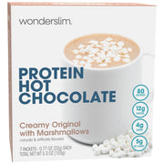Wonderslim Protein Hot Chocolate with Marshmallows, Hot Cocoa, Low Sugar, Low Carb, Keto Friendly & Gluten Free (7ct)