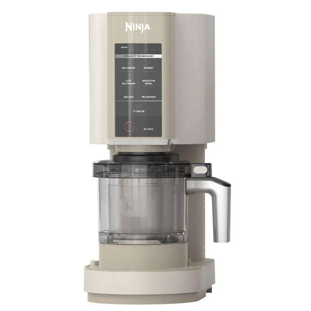 Ninja NC301 CREAMi Ice Cream Maker, for Gelato, Mix-ins, Milkshakes, Sorbet, Smoothie Bowls & More, 7 One-Touch Programs, with (2) Pint Containers & Lids, Compact Size, Perfect for Kids, Silver