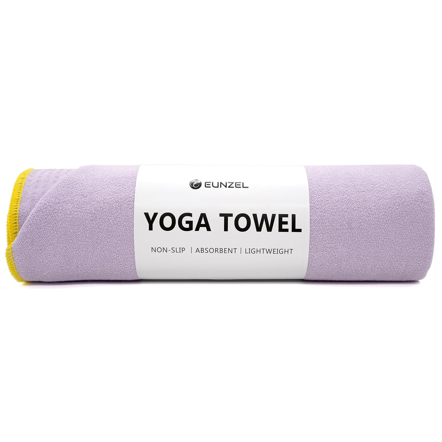 Eunzel Hot Yoga Towel - Microfiber Non Slip Yoga Mat Towel with Grip Dot Sweat Absorbent Towel for Hot Yoga, Pilates and Fitness 72" x 24", Dark Cyan/Orange