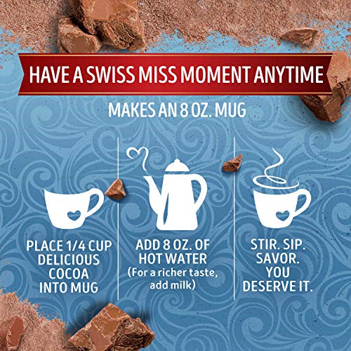 SWISS MISS Milk Chocolate Flavored Hot Cocoa Mix, 38.27 OZ Square Canister